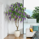 Árvore Decorativa Glicínia Imperial Roxa + Pedras decorativas