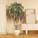 Árvore Decorativa Glicínia Imperial Roxa + Pedras decorativas